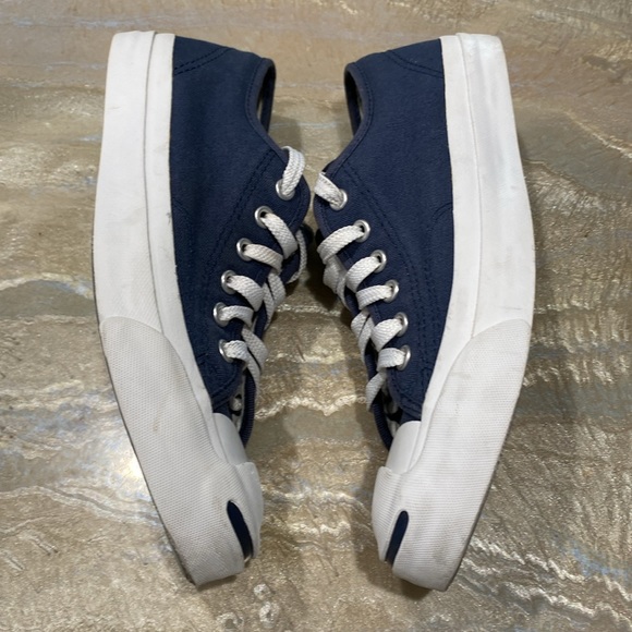 Converse Jack Purcell Low Tops Lace Blue Vintage Sneakers Women’s 7.5 / Men’s 6 - Picture 4 of 17